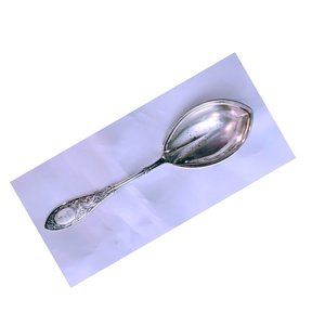 William Moir Antique Sterling Silver Large Serving Spoon with Griffin - RARE